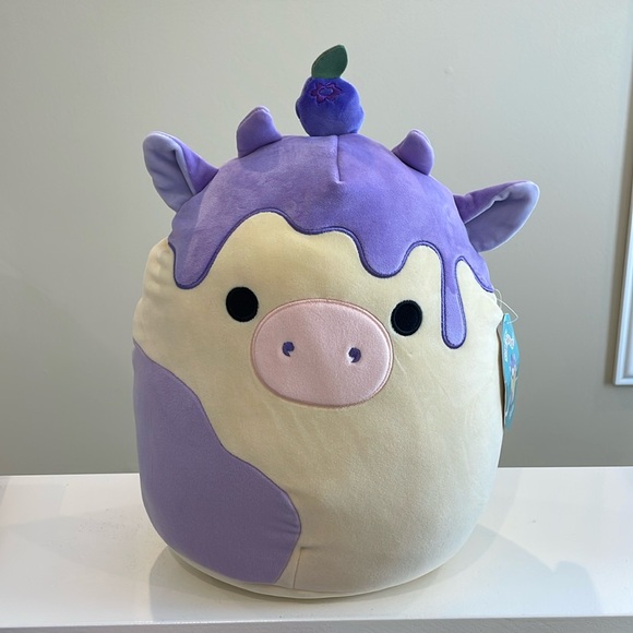 NWT 12” Benito the Blueberry Cow 🫐 Squishmallow - Picture 1 of 6
